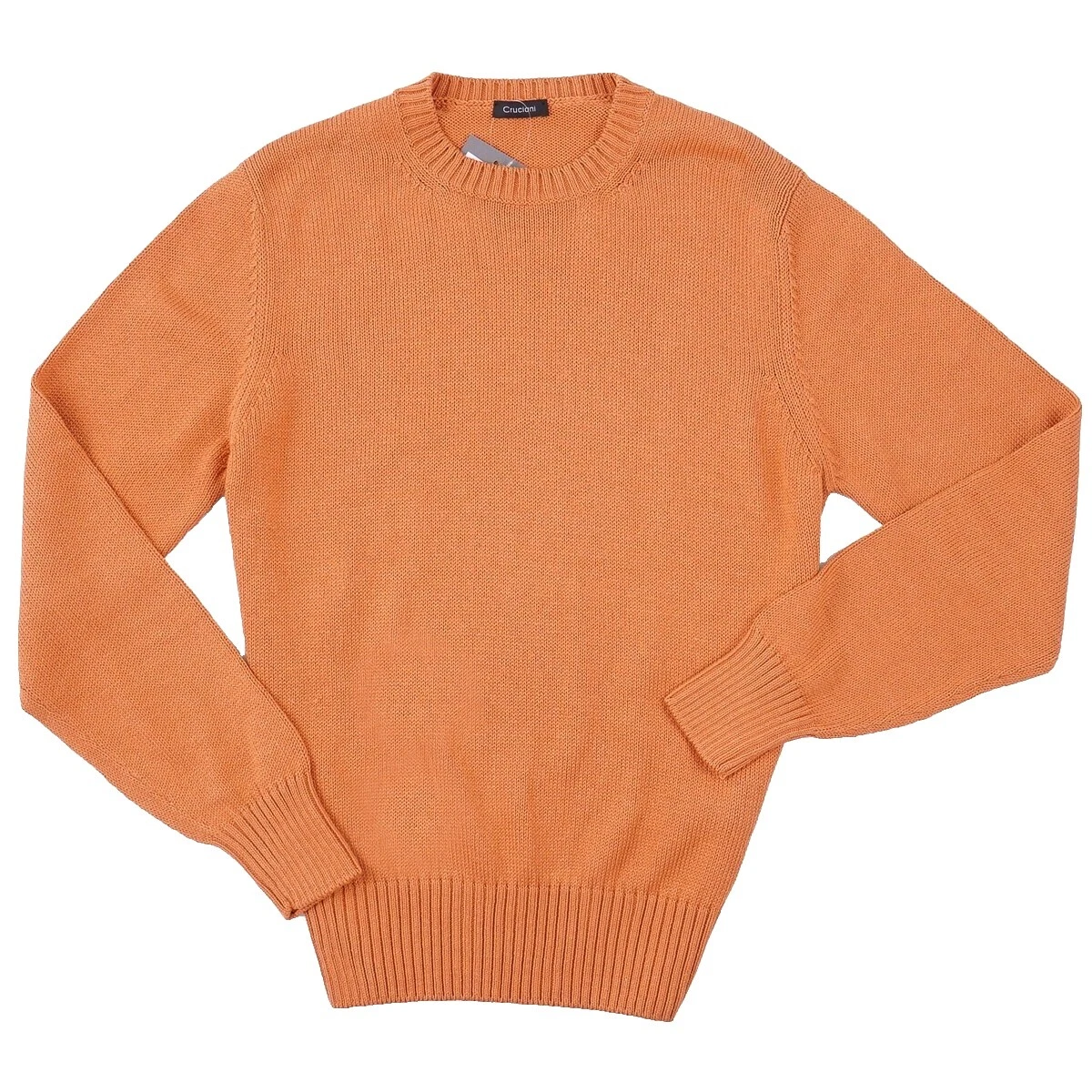 Suéteres de cuello redondo de algodón Cruciani para hombres