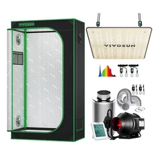 VIVOSUN 3X3FT Grow Tent Combo & VS1000 LED Grow Light & 4" Inline Duct Fan