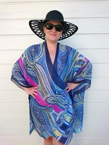 silk kimono jacket plus size