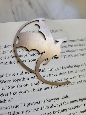 CLIP-ON Steel Dragon Bookmark - Made in U.S.A.