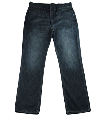 Levis 514 Jeans Mens Waterless Blue Straight Actual 39x30 Whiskers 100% Cotton