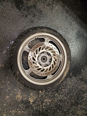 91 Honda CB750 Nighthawk original COMPLETE FRONT WHEEL HUB rim ENKEI 18'' CB 750