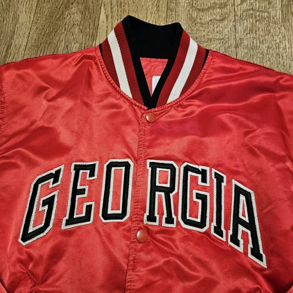 Chaqueta De Colección Años 90 Georgia Bulldogs Starter Talla M Hecha en EE. UU. Foto 4 de 4