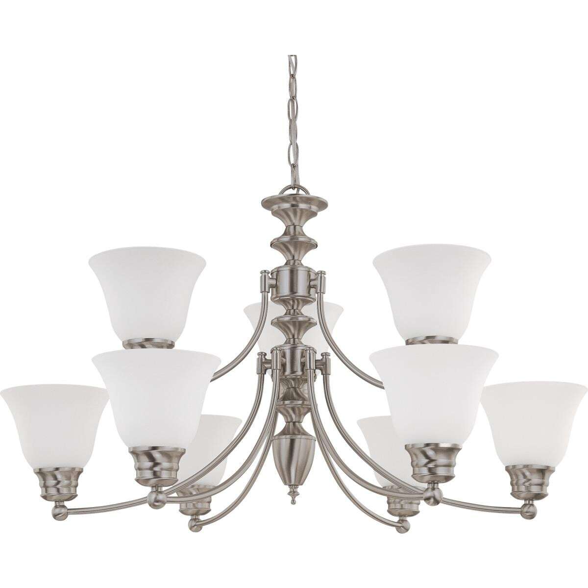 Empire 9-Light Chandelier Grey