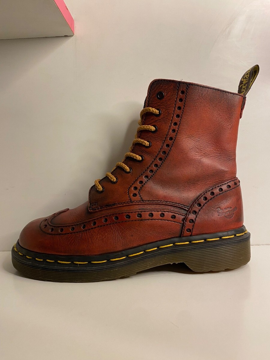 Dr Martens 3A36 England brogue Red Cherry Vintage Boots Dr Martens 3A36 England brogue Red Cherry Vintage Boots