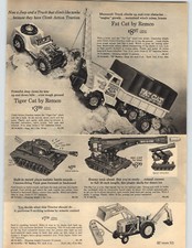 1965 PAPER AD Remco Toy Fat Caqt Tiger Cat Jeep Cannon Tank Ideal Ford Tractor