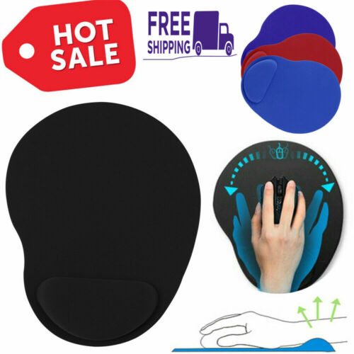 Durable Ergonomic Design Gaming Mouse Pad w Wrist Rest Support & Non-Slip Base - Picture 1 of 14