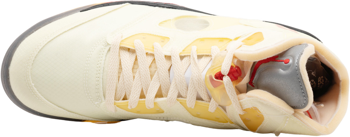 off white jordan 5 sail stock x