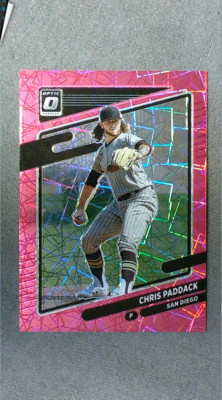 2021 Donruss Optic Pink Velocity #198 Chris Paddack Padres #'d 126/249