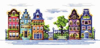 Andriana Make your own Hands Cross Stitch Kit T-12 Quiet street