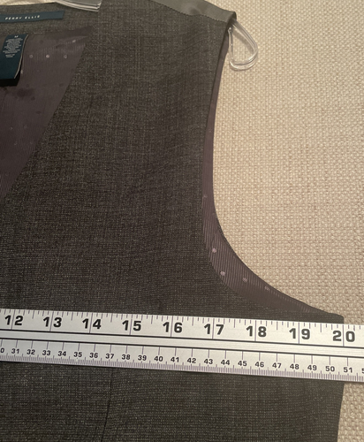 Perry Ellis Vest Men's Size Medium Gray ~ Party Dress-Up ~ Good Condition - Picture 6 of 9
