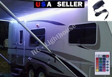 Premium RV LED Awning Light Set -w/ IR Remote control 24 key RGB 8' feet 5050