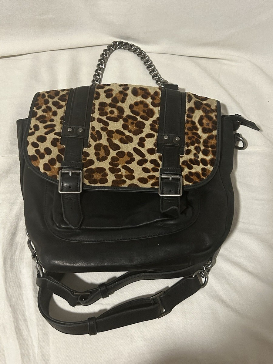 NWOT ASH Leather leopard Britt calf hair backpack | eBay