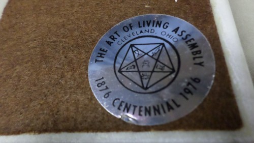 2233M 1876-1976 Eastern Star Marble Paperweight Int'l Temple Washington D.C. EXC - Picture 5 of 5