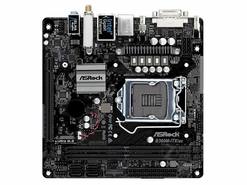 For ASROCK B360M ITX/AC motherboard B360 LGA1151 DDR4 32G HDMI+DP+DVI Tested OK