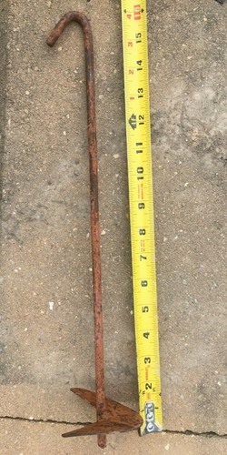 16"L x 3"D x 3/8"rod helical Ground Anchor stake earth auger for tent, tree