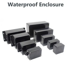 Waterproof Junction Box ABS Plastic Electric Project Black Enclosure Housing