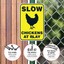 Schild 'Slow Chickens At Play' – Rostfreies Aluminium, Reflektierend, 35,6x25,4 Cm