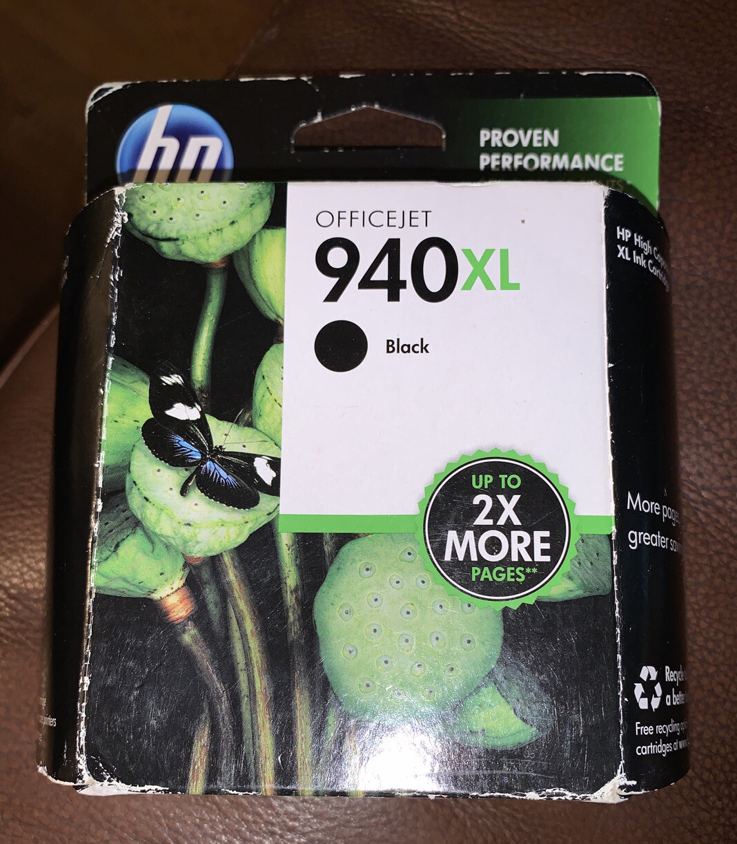 Hewlett-Packard Officejet HP 940XL Black Ink Printer Cartridge Genuine C4906AN