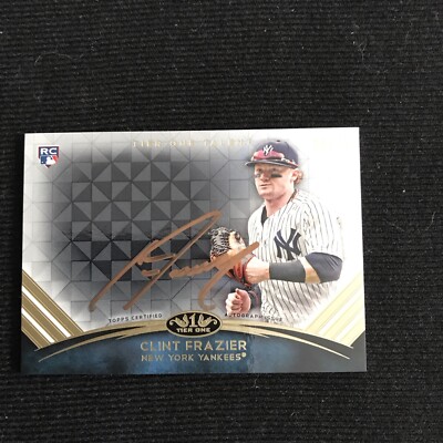 2018 Topps Tier One Clint Frazier Bronze Ink Rookie Autograph Auto RC 20/25