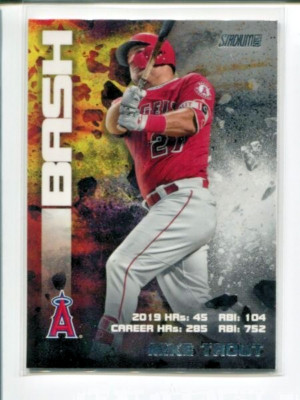 2020 Topps Stadium Club Bash & Burn Insert #BAB-2 Mike Trout  