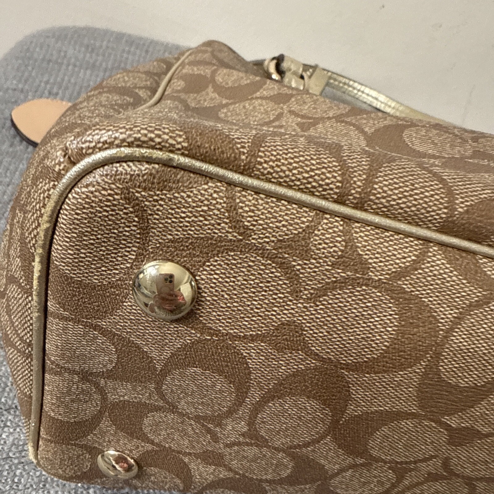 COACH DOUBLE ZIP CARRYALL MONOGRAM - image 14