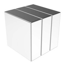 3/4 x 3/4 x 1/4 Inch Neodymium Rare Earth Block Magnets N48 3 Pack