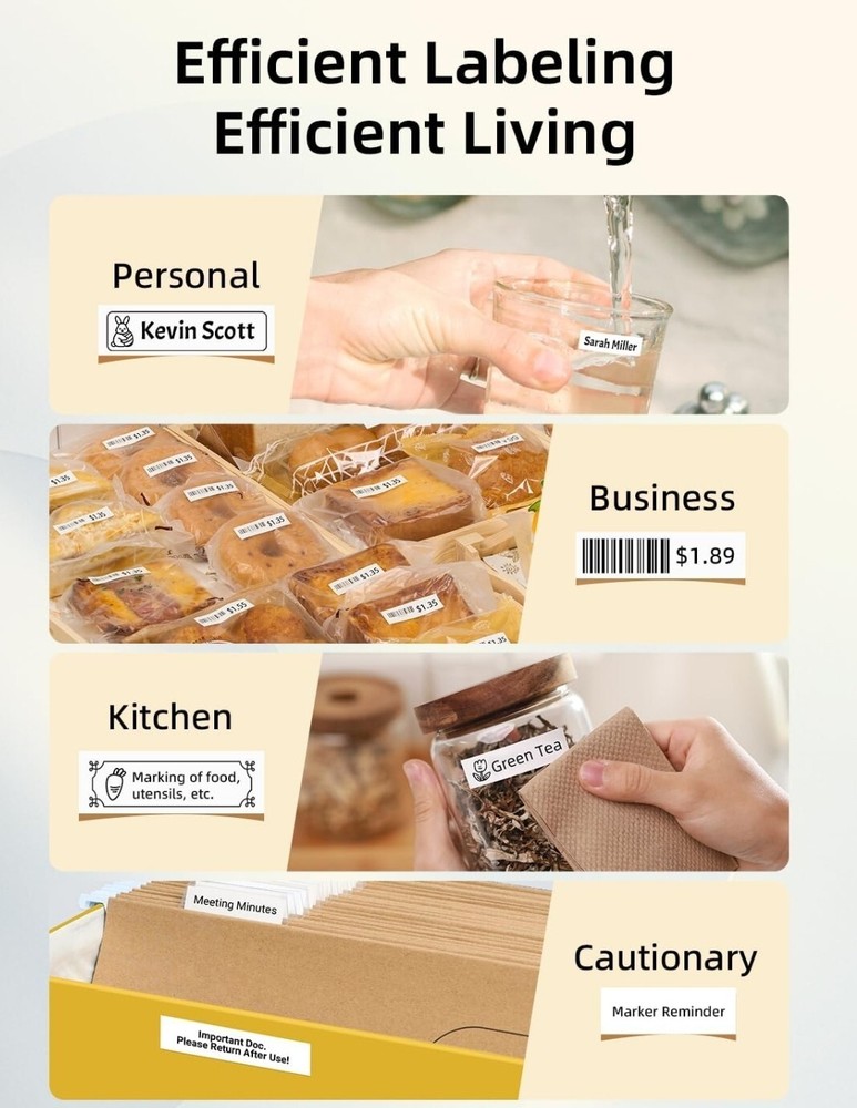 Label Maker L1-A Mini Pocket Wireless Bluetooth Labels Printer