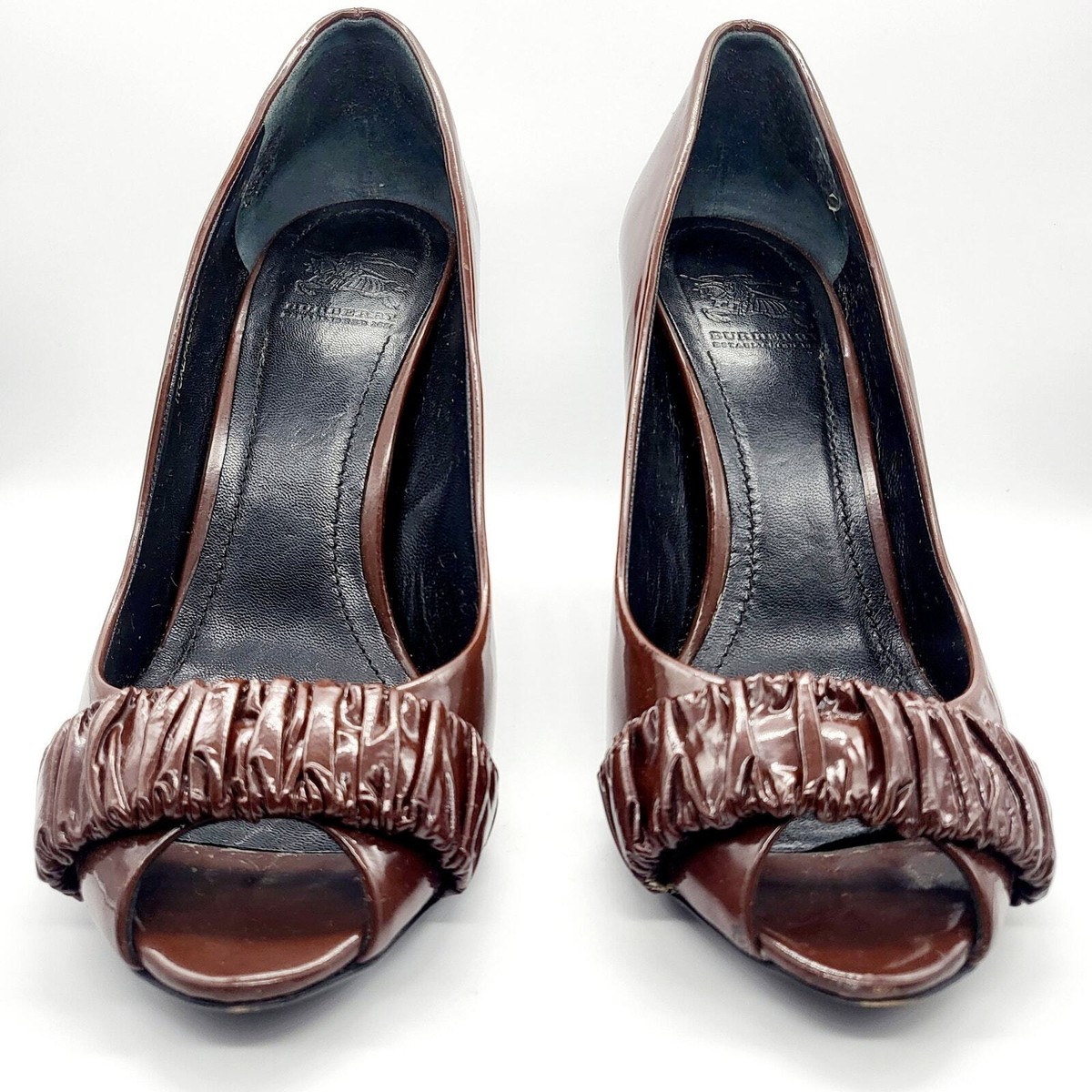 ＊BURBERRY＊ Vintage Check Peep Toe Pumps 関税/送料込 Burberry | Shoes | Burberry Vintage Check Peep Toe Pumps