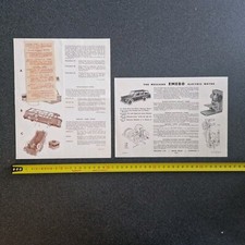 MECCANO 2 documents MOTEUR électrique EMEBO