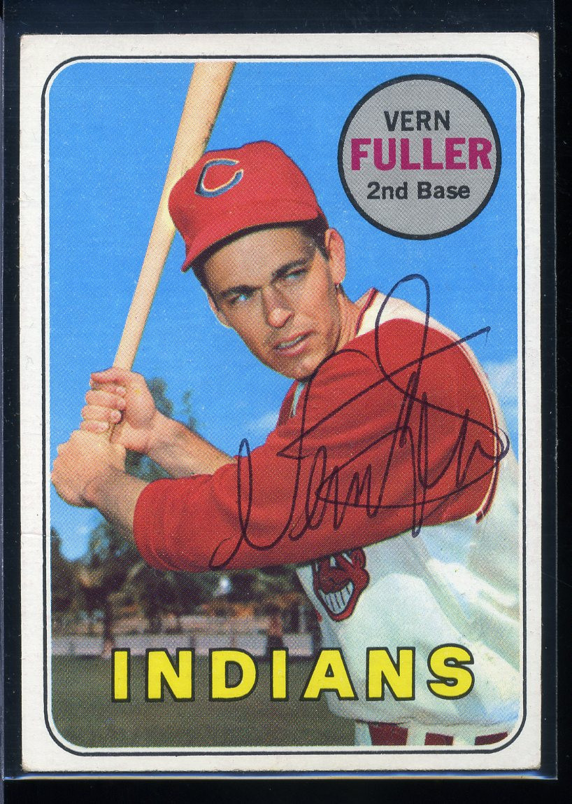 Vern Fuller signed autographed AUTO 1969 Topps card 291 Indians eBay