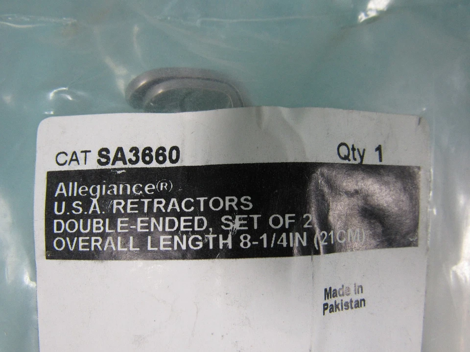 Lote de 3 Pares (6) Allegiance SA3660 U.S.A. Army Retractor Doble Extremo 8-1/4" Foto 2 de 4