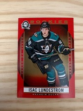 2018-19 O-Pee-Chee Coast to Coast Red #168 Isac Lundestrom - Anaheim Ducks