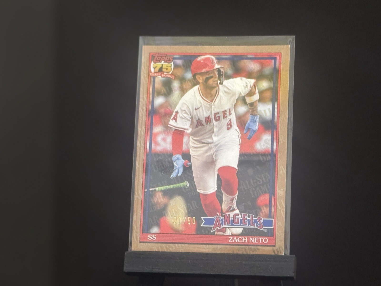 2026 Topps Series 2 Zach Neto #91B2-39 Gold /50 All Star Foil - Angels