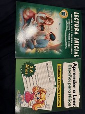 Spanish Reading Writing Workbook Bundle for Kids Learn to Read 2 Book Set