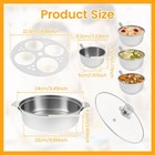 Kitchen Poacher Egg Maker Cooker Versatile Stainless Steel Egg Poacher for liCEX