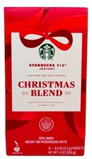 2 2025 Starbucks Christmas Blend VIA Instant Coffee 24 Packets Best Buy 08/26