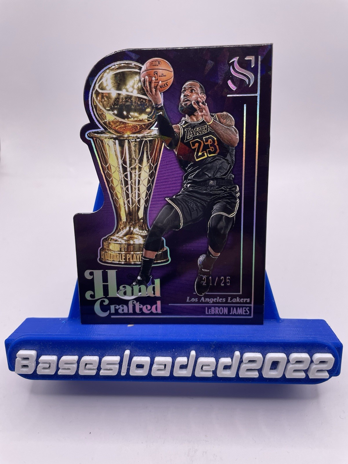LeBron James 2024 Silhouette #2 Hand Crafted - Cracked Ice /25 