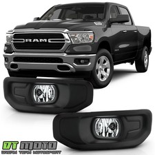 2019-2024 Ram 1500 Halogen Bumper Fog Lights Driving Lamps W Switch Leftright