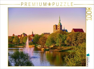 CALVENDO Puzzle Blick auf die Hansestadt Stralsund mit der Nikolaikirche und dem