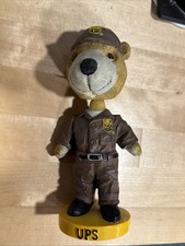 United Parcel Service UPS Vintage Teddy Bear Bobblehead Bobble Head 💥