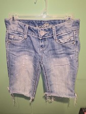 Junior Jean Shorts Almost Famous Sz 3
