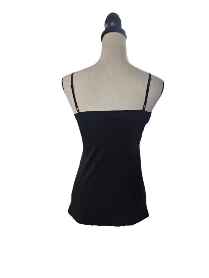 Camiseta sin mangas LEI para mujer Pin Tuck talla grande cápsula negra Y2K Fairy Grunge Foto 2 de 4