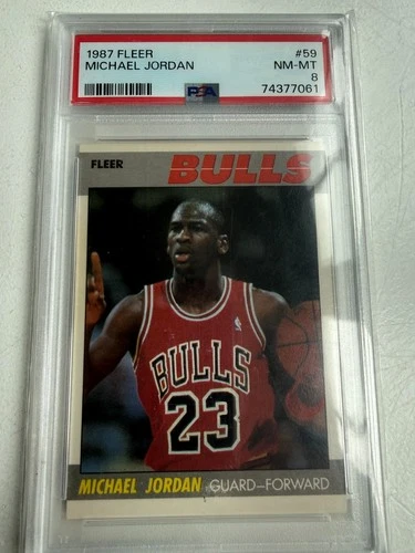 1987 Fleer Michael Jordan PSA 8