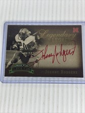 2007 Legends Legendary Legacy Gold /377 Johnny Rodgers (Red Ink) Auto