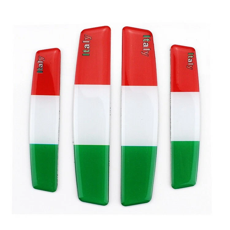 4 PIEZAS IT Italia Insignia AR PUERTA PARACHOQUES TIRA Calcomanía Emblema Adhesivo Para IT Coche de Lujo Foto 2 de 4