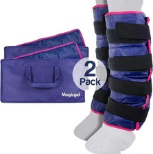 Magic Gel Horse Ice Pack Cooling Leg Wraps x 2 