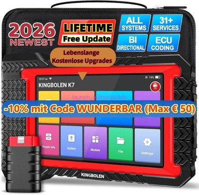 2026 KINGBOLEN K7 Profi Auto OBD2 Diagnosegerät Alle System ECU Scanner Coding