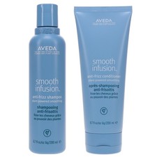 AVEDA SMOOTH INFUSION ANTI-FRIZZ SHAMPOO 6.7 OZ  CONDITIONER 6.7 OZ COMBO PACK