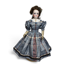 Antique French Fashion Doll F.G. Francois Gautier Size 1 ,35cm,Closed Mouth,1875